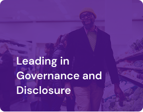Leading in governance and disclosure